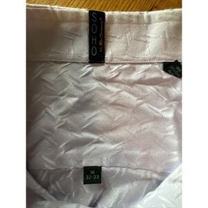 Soho Ben Sherman Button Up Shirt Men's Size 16 Long‎ Sleeve Lavender